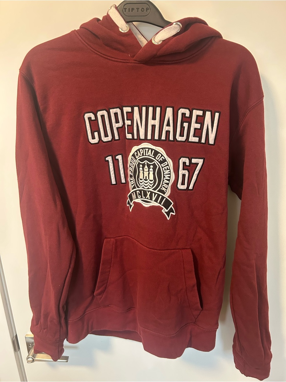 Fox Maroon Copenhagen Graphic Hooded Sweatshirt